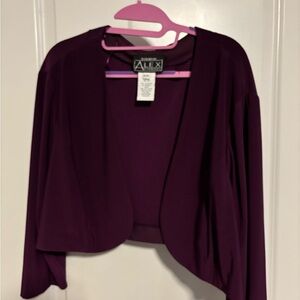 Alex Evenings Women's Deep Purple Shrug